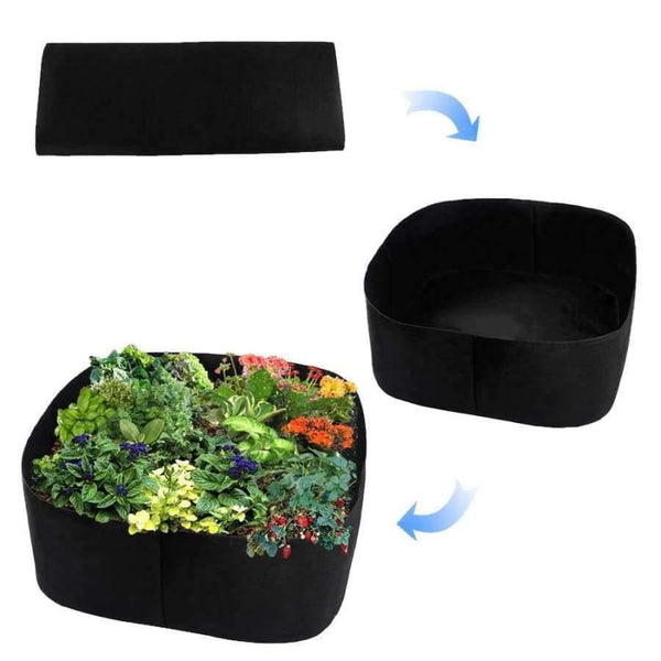 Planet Gates 60x60x40cm Outdoor Indoor Garden Planting Bags Cultivation Garden Pots Planters Vegetable Planting Bags Grow Bags Farm Home Garden Supplies