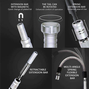 Planet Gates 61 in 1 Screwdriver Set Bits Precision Magnetic Screw driver Bit Multi-functional DIY Electronic Maintenance Repair Tool Kit