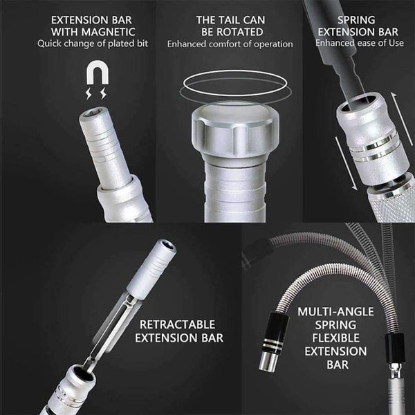 Planet Gates 61 in 1 Screwdriver Set Bits Precision Magnetic Screw driver Bit Multi-functional DIY Electronic Maintenance Repair Tool Kit