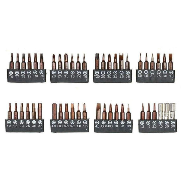 Planet Gates 61 in 1 Screwdriver Set Bits Precision Magnetic Screw driver Bit Multi-functional DIY Electronic Maintenance Repair Tool Kit