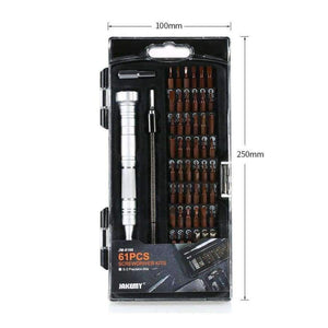Planet Gates 61 in 1 Screwdriver Set Bits Precision Magnetic Screw driver Bit Multi-functional DIY Electronic Maintenance Repair Tool Kit