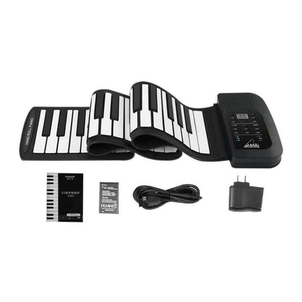 Planet Gates 61 Key Roll Up Piano Electronic Training Tool Professional Musical Instrument US PLUG Standard