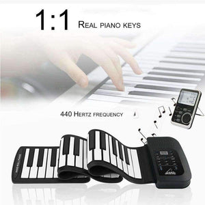 Planet Gates 61 Key Roll Up Piano Electronic Training Tool Professional Musical Instrument US PLUG Standard