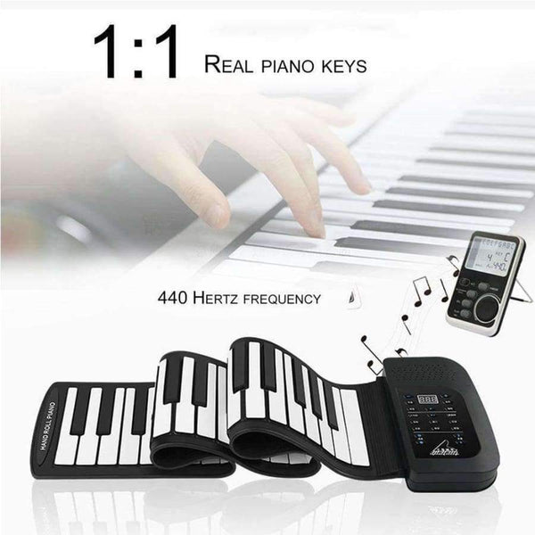 Planet Gates 61 Key Roll Up Piano Electronic Training Tool Professional Musical Instrument US PLUG Standard