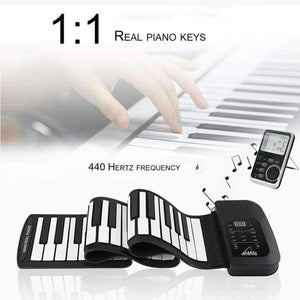 Planet Gates 61 Key Roll Up Piano Electronic Training Tool Professional Musical Instrument US PLUG Standard
