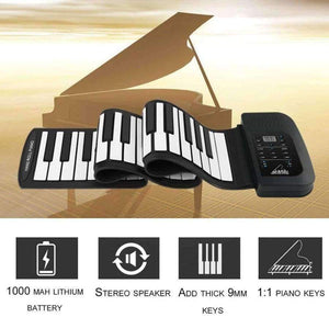 Planet Gates 61 Key Roll Up Piano Electronic Training Tool Professional Musical Instrument US PLUG Standard