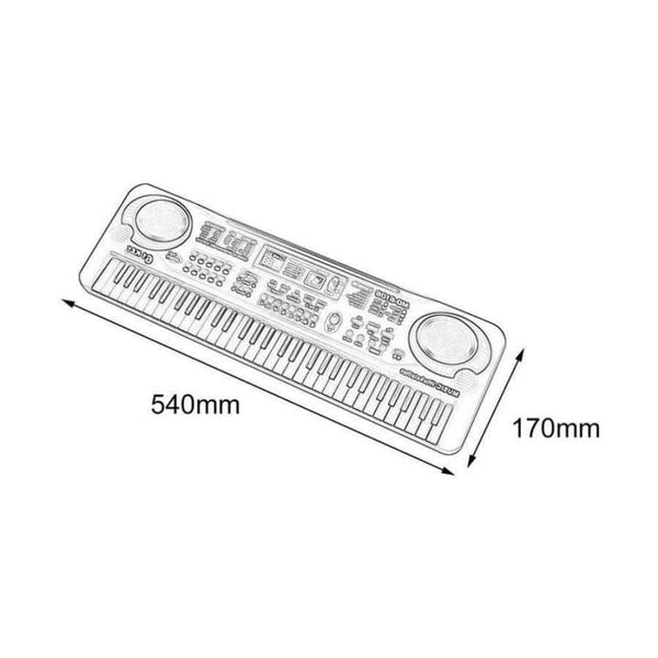 Planet Gates 61 Keys Electronic Music Keyboard Electric Organ With Microphone Children Musical Instrument Early Educational Tool For Kid