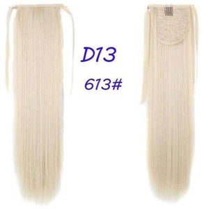 Planet Gates #613 / 22inches / China 100g/piece 22 inch Long Ponytail Hair Extension Tail Hairpiece Straight Brown Synthetic Women's Hair High Temperature Fiber