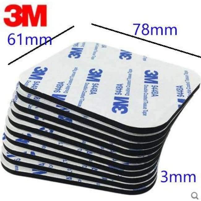 Planet Gates 10PCS/lot 3M Strong Double Sided Adhesive Acrylic Foam Tape Two Sides Mounting Sticky Tape Black 78mm*61mm*3mm/40mm*58mm*3mm