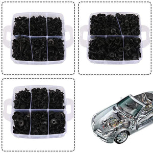Planet Gates 620 Pcs Fastener Clips Mixed Car Fasteners Door Trim Panel Auto Bumper Rivet Retainer Push Engine Cover Fender with Box