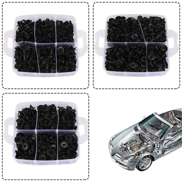 Planet Gates 620 Pcs Fastener Clips Mixed Car Fasteners Door Trim Panel Auto Bumper Rivet Retainer Push Engine Cover Fender with Box