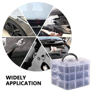 Planet Gates 620 Pcs Fastener Clips Mixed Car Fasteners Door Trim Panel Auto Bumper Rivet Retainer Push Engine Cover Fender with Box