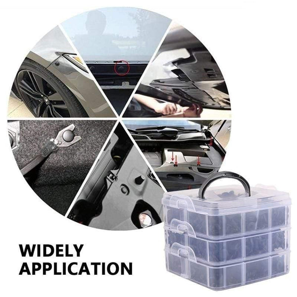 Planet Gates 620 Pcs Fastener Clips Mixed Car Fasteners Door Trim Panel Auto Bumper Rivet Retainer Push Engine Cover Fender with Box