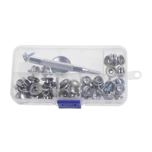Planet Gates 62pcs Fixing Pressure Buttons kits Stainless Steel Boat Navy Canvas Cloth Snap Cover Button Socket Kit for shipping boat covers