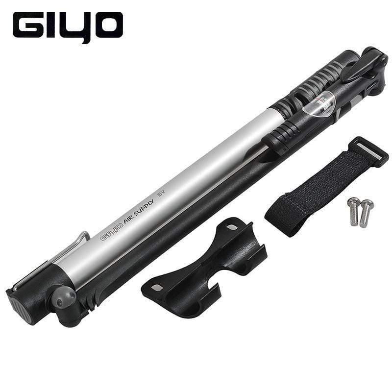 Planet Gates 631 Cycling Bicycle Pump 140 PSI MTB Foldable Bike Ball Aluminum Alloy Portable Floor Air Inflator Pump Presta / Schrader Valve