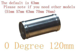 Planet Gates 63MM-0 Degree 2 Universal 2.5inch Aluminum Tube 51/57/63/76mm Air Intake Pipe for Racing Car Intercooler Air Intake 0/45/90/180 Degrees L S Type