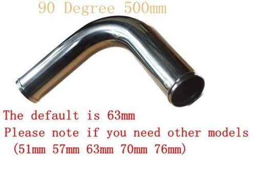 Planet Gates 63MM-90 Degree Universal 2.5inch Aluminum Tube 51/57/63/76mm Air Intake Pipe for Racing Car Intercooler Air Intake 0/45/90/180 Degrees L S Type