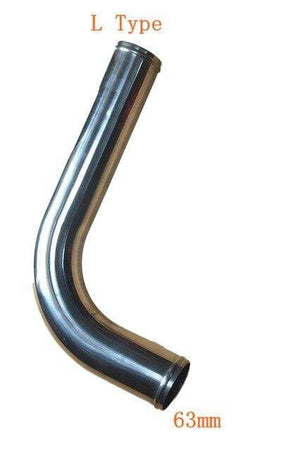 Planet Gates 63MM-L-Type Universal 2.5inch Aluminum Tube 51/57/63/76mm Air Intake Pipe for Racing Car Intercooler Air Intake 0/45/90/180 Degrees L S Type