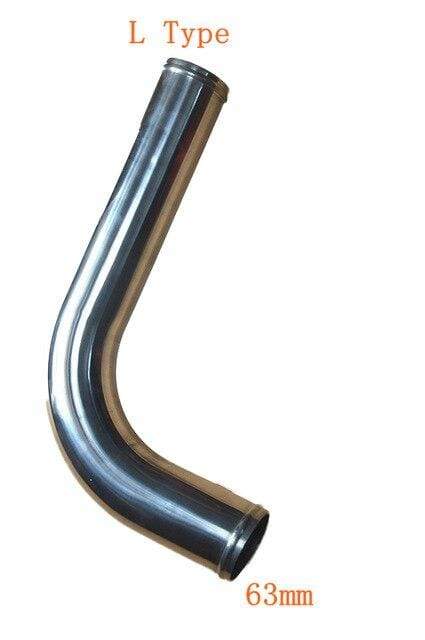 Planet Gates 63MM-L-Type Universal 2.5inch Aluminum Tube 51/57/63/76mm Air Intake Pipe for Racing Car Intercooler Air Intake 0/45/90/180 Degrees L S Type