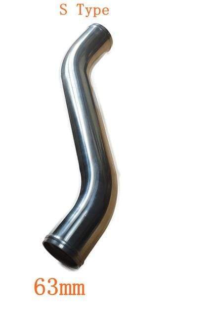 Planet Gates 63MM-S-Type Universal 2.5inch Aluminum Tube 51/57/63/76mm Air Intake Pipe for Racing Car Intercooler Air Intake 0/45/90/180 Degrees L S Type
