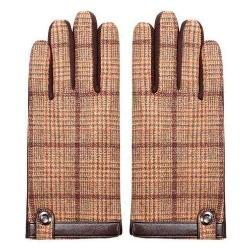 Planet Gates 640 Khaki / One Size 2017 Winter Spring gloves Fashion cloth Gloves Big stretch cotton Men wrist plush Gloves comfortble Men touch screen Mittens