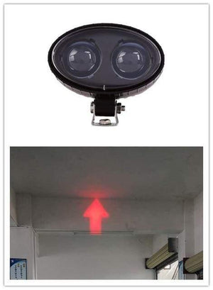 Planet Gates 64v / 7inch  red arrow 9-80V blue 48v 24v 3inch 64v 20w  Light Vehicle Safety Lamp LED Forklift light fork truck concave spot beam to Linde Hyster yale
