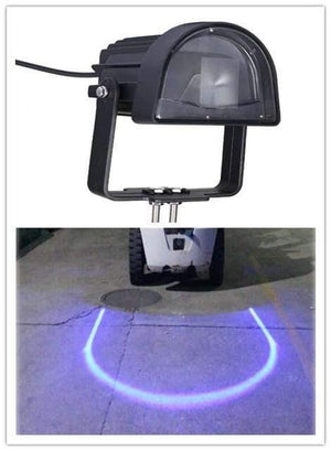 Planet Gates 64v / U zone Blue 9-80V blue 48v 24v 3inch 64v 20w  Light Vehicle Safety Lamp LED Forklift light fork truck concave spot beam to Linde Hyster yale