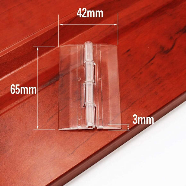 10Pcs 25X33mm 30X33mm 45x33mm 65x42mm  Plastic Folding Hinges Transparent Plexiglass Hinge Durable Clear Acrylic