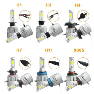 Planet Gates 6500K 72W 8000LM / China / 9005/HB3 1 set H7 LED H1 H4 H11 Car Headlight Bulb H3 HB4 H8 HB3 9005 9006 LED Fog Lights 72W 8000LM 6500K Auto Car Light