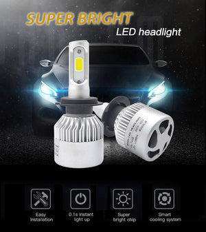 Planet Gates 6500K 72W 8000LM / China / 9005/HB3 1 set H7 LED H1 H4 H11 Car Headlight Bulb H3 HB4 H8 HB3 9005 9006 LED Fog Lights 72W 8000LM 6500K Auto Car Light