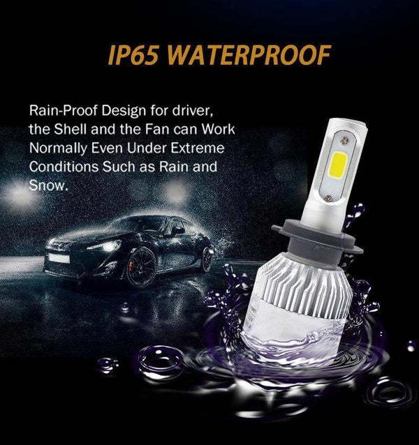 Planet Gates 6500K 72W 8000LM / China / 9005/HB3 1 set H7 LED H1 H4 H11 Car Headlight Bulb H3 HB4 H8 HB3 9005 9006 LED Fog Lights 72W 8000LM 6500K Auto Car Light