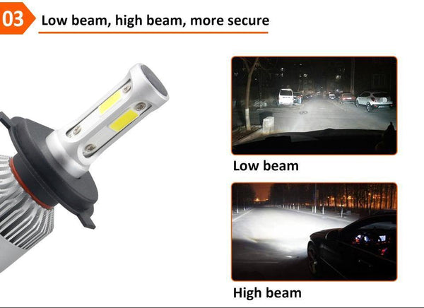 Planet Gates 6500K / 8000LM 2 Pcs / H1 LED 4300K S2 H4 H7 H1 COB LED Headlight Bulbs H11 H13 12V 9005 9006 H3 9004 9007 9012 72W 8000LM Car LED lamp 3000K 8000K 6500K