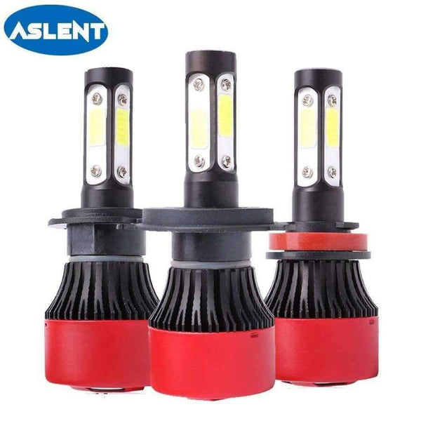 Planet Gates 6500K / H4 Hi Lo Aslent 4 strany 8000LM H8 H11 mlhová světla bez chyby h7 led H4 LED žárovky HB3 9005 HB4 9006 80W autožárovky pro auta 12V 6500K
