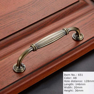 Antique Handle Knob Furniture Handle Kitchen Cabinet Handle Drawer Handle Pulls Zinc Alloy Cupboard Handles European Handles