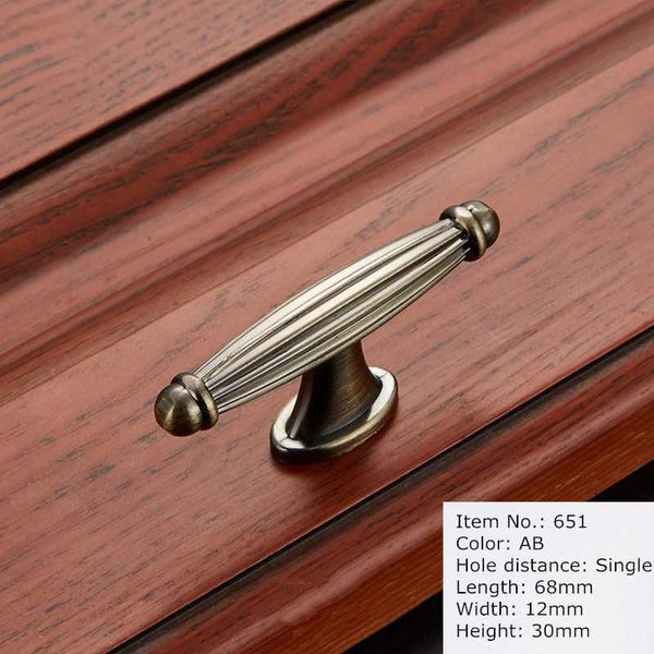 Antique Handle Knob Furniture Handle Kitchen Cabinet Handle Drawer Handle Pulls Zinc Alloy Cupboard Handles European Handles