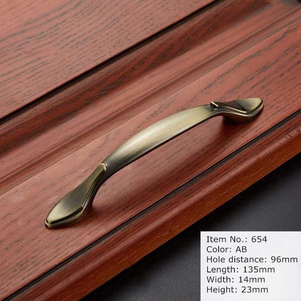 Antique Handle Knob Furniture Handle Kitchen Cabinet Handle Drawer Handle Pulls Zinc Alloy Cupboard Handles European Handles