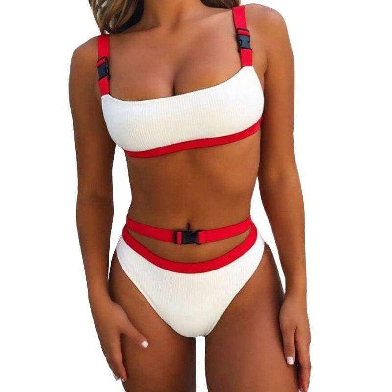 Planet Gates 6576 / S Patchwork Color Bikini Buckle Split Swimsuit 9 Colors Swim Suit Women Swimwear For Women 2018 Swimsuit Separate Female