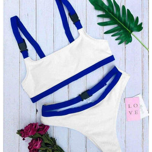 Planet Gates 6576 / S Patchwork Color Bikini Buckle Split Swimsuit 9 Colors Swim Suit Women Swimwear For Women 2018 Swimsuit Separate Female