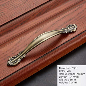 Antique Handle Knob Furniture Handle Kitchen Cabinet Handle Drawer Handle Pulls Zinc Alloy Cupboard Handles European Handles