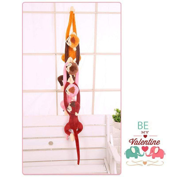 Planet Gates 65CM Cute 4 Colors Kawaii Long Arm Tail Monkey Stuffed Doll Plush Toys Curtains Baby Sleeping Appease Animal Doll Birthday Gifts