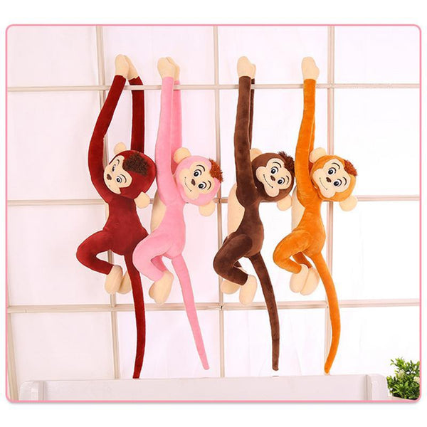 Planet Gates 65CM Cute 4 Colors Kawaii Long Arm Tail Monkey Stuffed Doll Plush Toys Curtains Baby Sleeping Appease Animal Doll Birthday Gifts