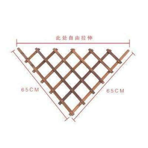 Planet Gates 65x65cm Expanding Wooden Garden Wall Fence Panel Plant Climb Trellis Support Decorative Garden Fence for Home Yard Garden Decoration