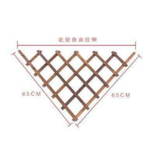 Planet Gates 65x65cm Expanding Wooden Garden Wall Fence Panel Plant Climb Trellis Support Decorative Garden Fence for Home Yard Garden Decoration