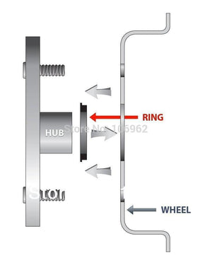 66.6-57.1mm 20pcs Black Plastic Wheel Hub Centric Rings for Audi VW BMW Wheel Rim Parts Car Accessories