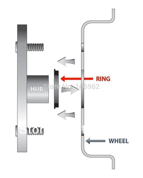 66.6-57.1mm 20pcs Black Plastic Wheel Hub Centric Rings for Audi VW BMW Wheel Rim Parts Car Accessories