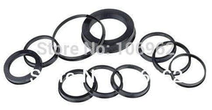 66.6-57.1mm 20pcs Black Plastic Wheel Hub Centric Rings for Audi VW BMW Wheel Rim Parts Car Accessories