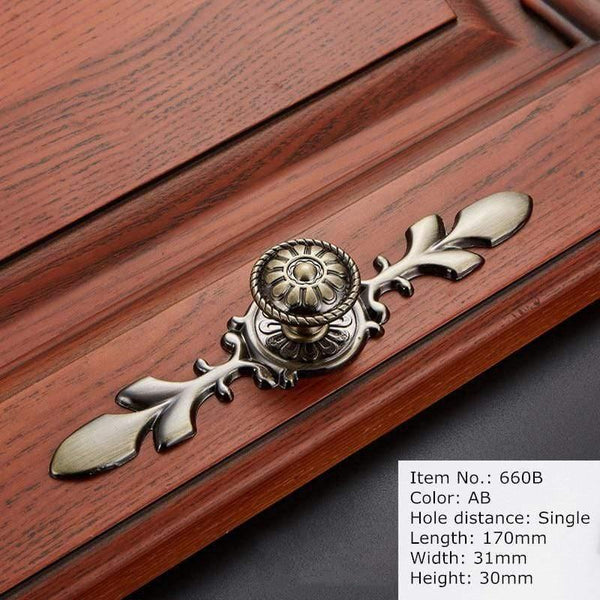 Antique Handle Knob Furniture Handle Kitchen Cabinet Handle Drawer Handle Pulls Zinc Alloy Cupboard Handles European Handles