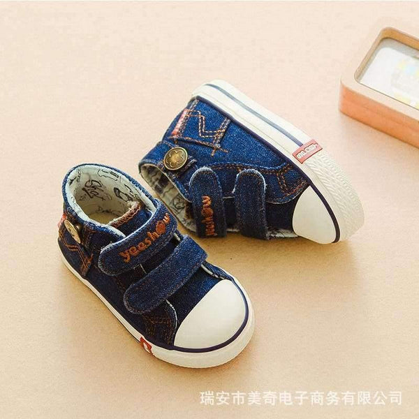 Planet Gates 660blue / 4 Canvas Children Shoes Boys Sneakers Brand Kids Shoes for Girls Baby Jeans Denim Flat Boots toddler shoes  YS660