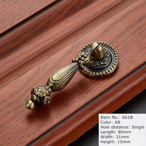 Antique Handle Knob Furniture Handle Kitchen Cabinet Handle Drawer Handle Pulls Zinc Alloy Cupboard Handles European Handles
