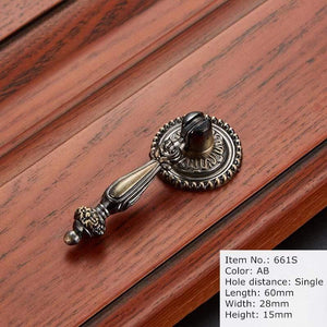 Antique Handle Knob Furniture Handle Kitchen Cabinet Handle Drawer Handle Pulls Zinc Alloy Cupboard Handles European Handles